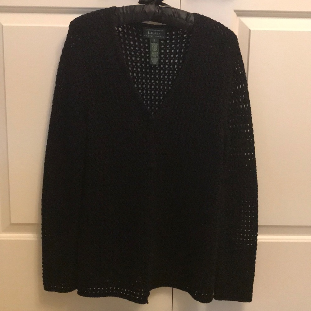 Ralph Lauren hand knit sweater jacket.